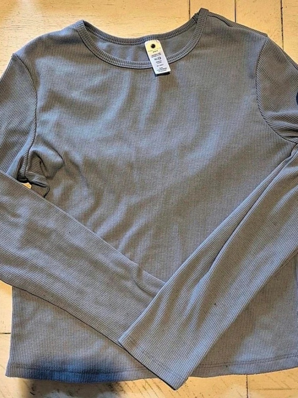 Yogalicious Girls Heavenly Rib Bloom LS Top Girls Long Sleeve Top Size XL